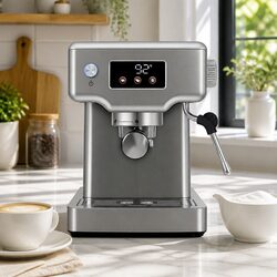 Compact 20 Bar Espresso Maker with Simple Controls