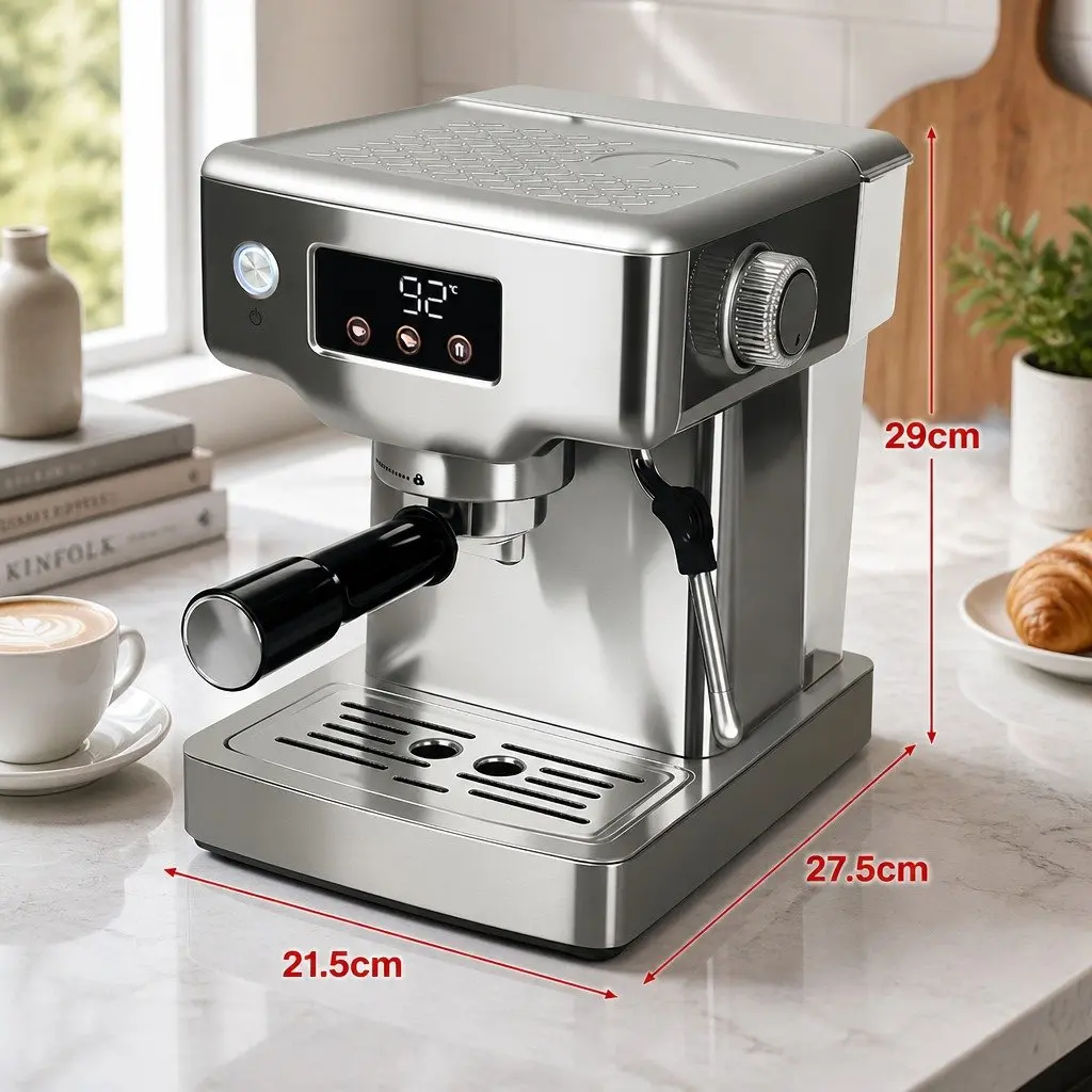 20 Bar Espresso Maker with Simple Controls