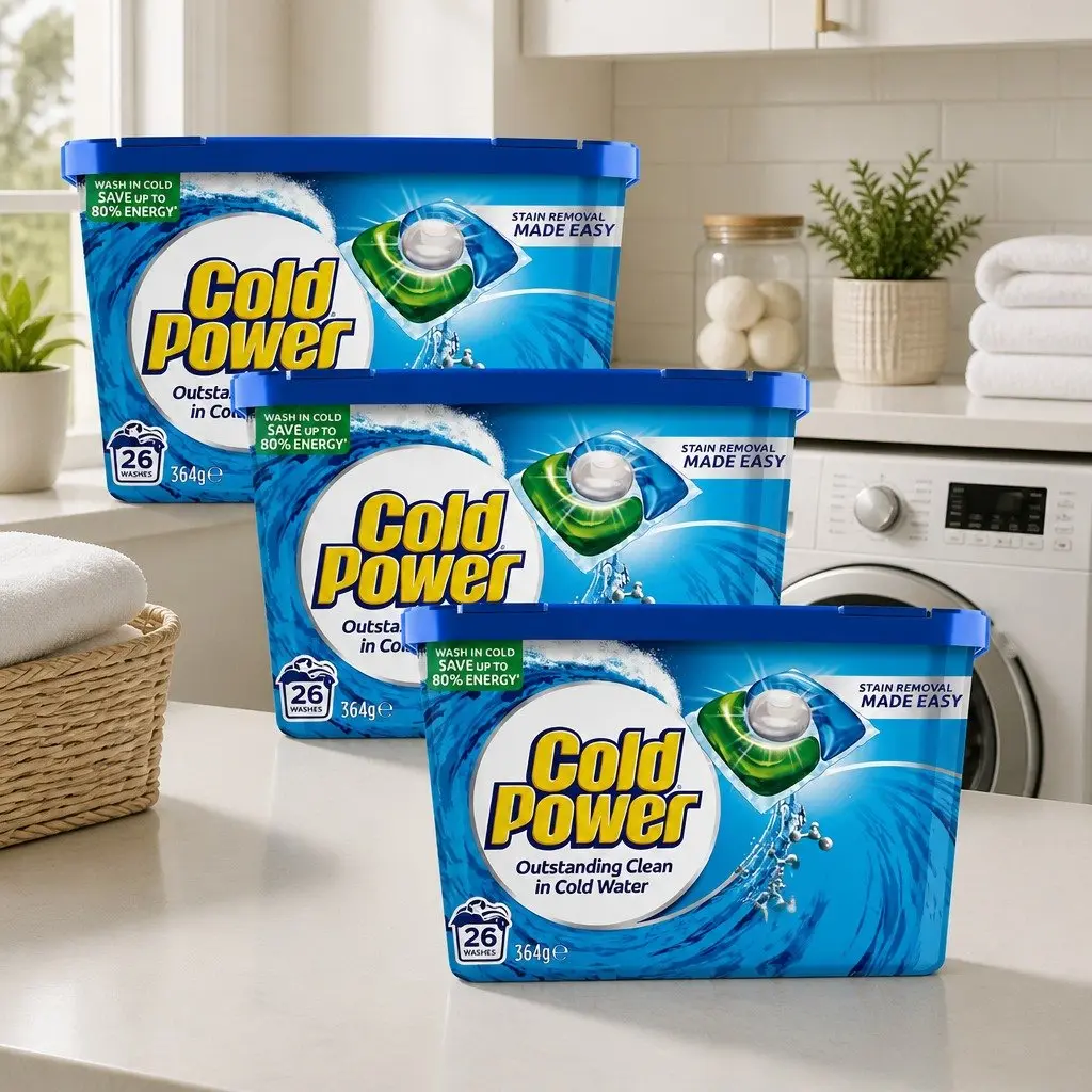 Laundry Detergent Capsules Pods Cold Water Cleaning Stain Removal 26 Count