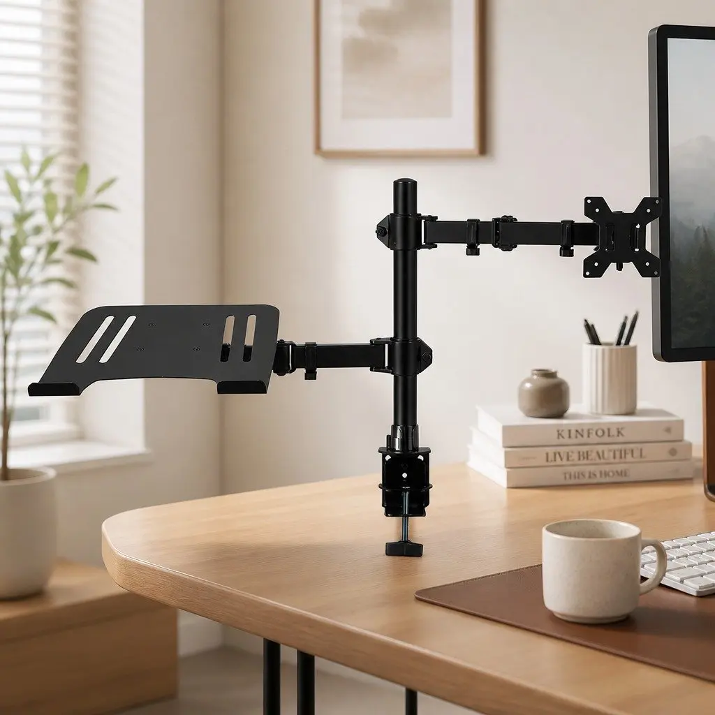 Dual Arm Desk Mount for Monitors and Laptops