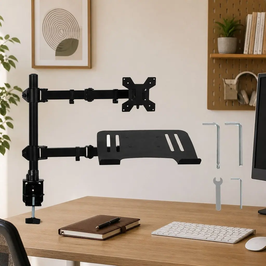 Dual Arm Desk Mount for Monitors and Laptops