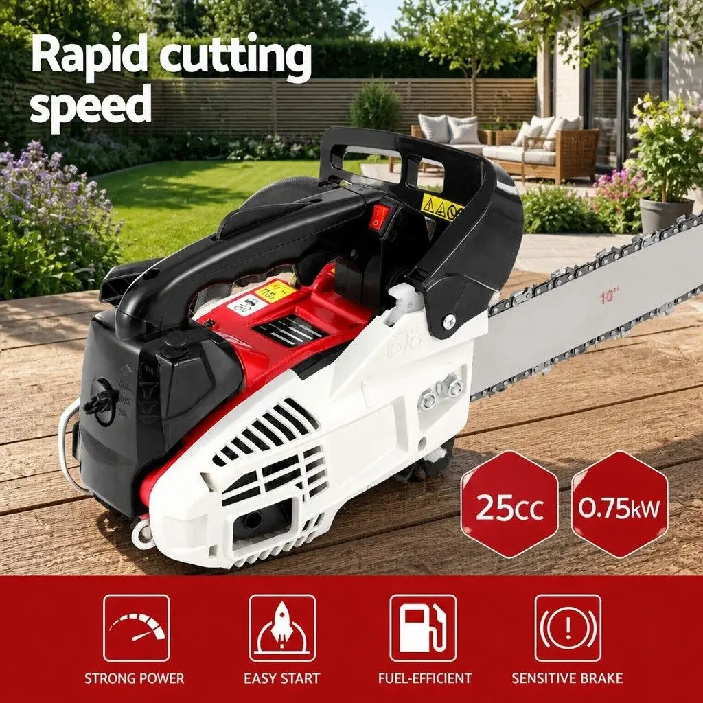 25cc Petrol Chainsaw with E-Start