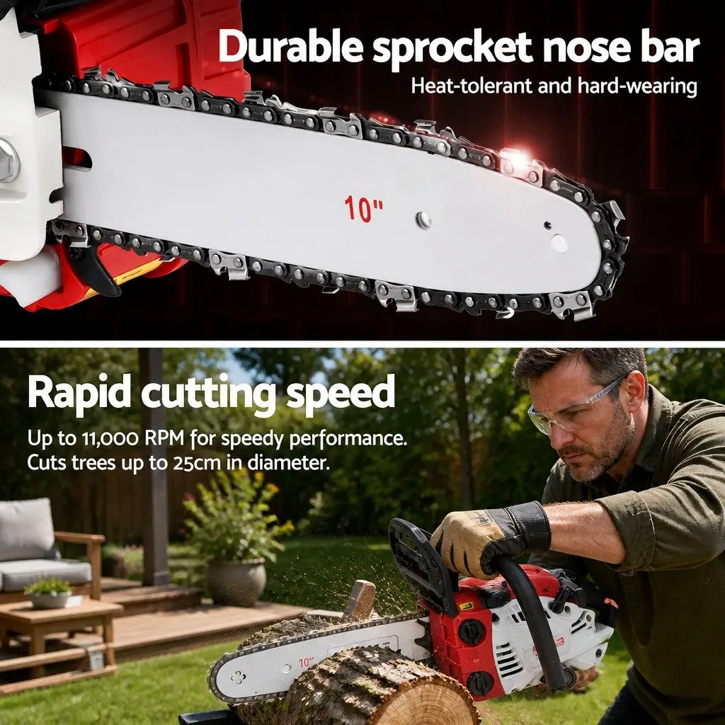 25cc Petrol Chainsaw with E-Start