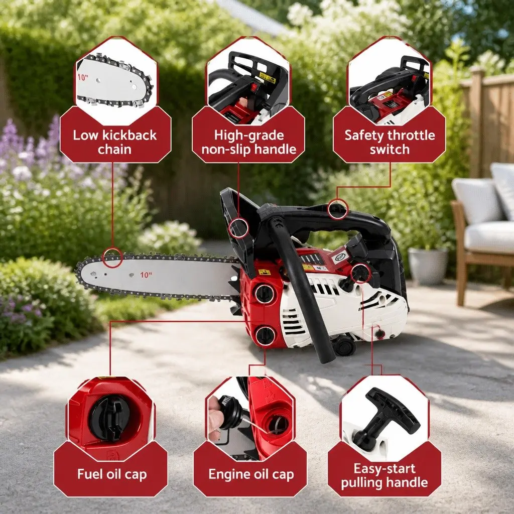 25cc Petrol Chainsaw with E-Start