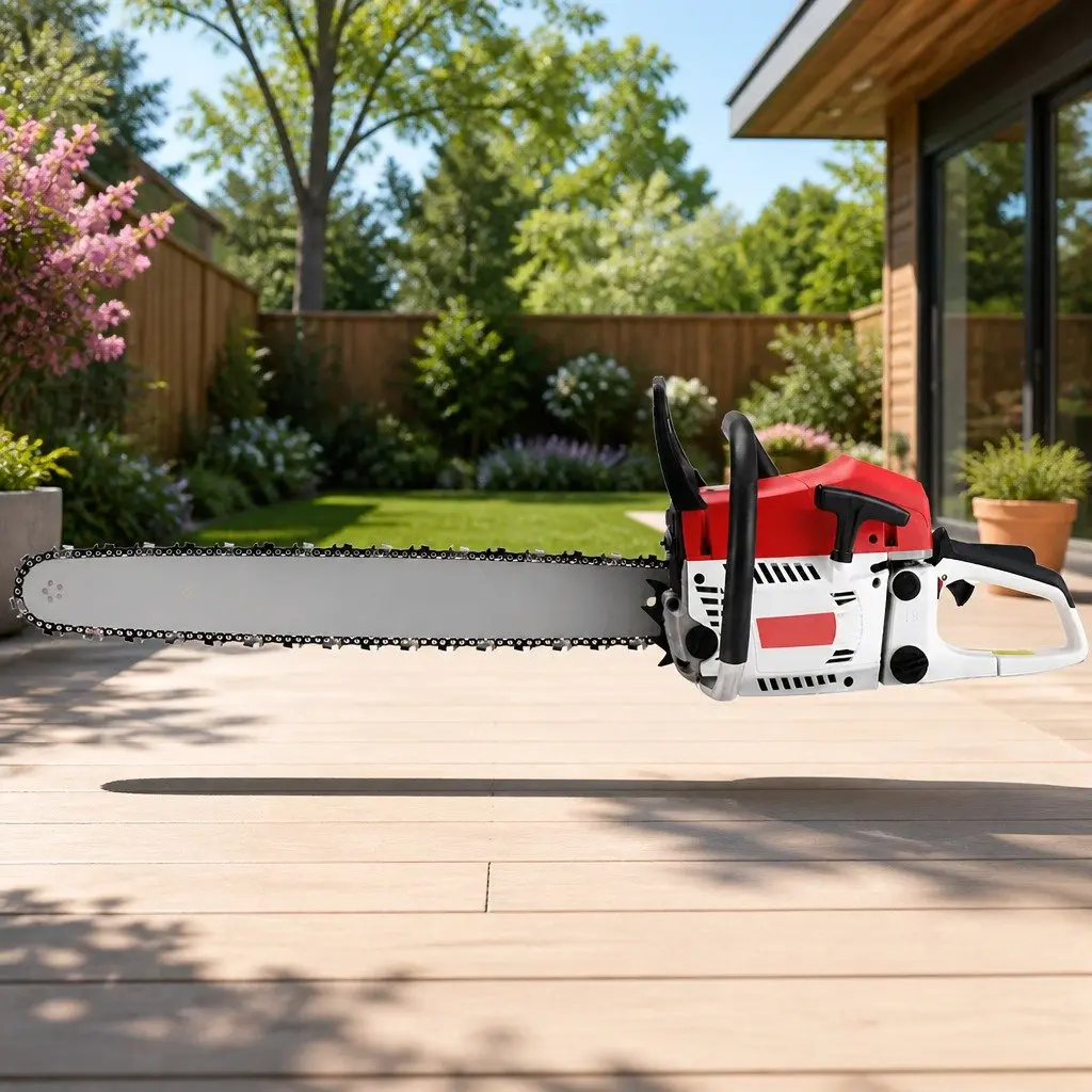62cc Petrol Chainsaw with E-Start and 24 Inch Bar