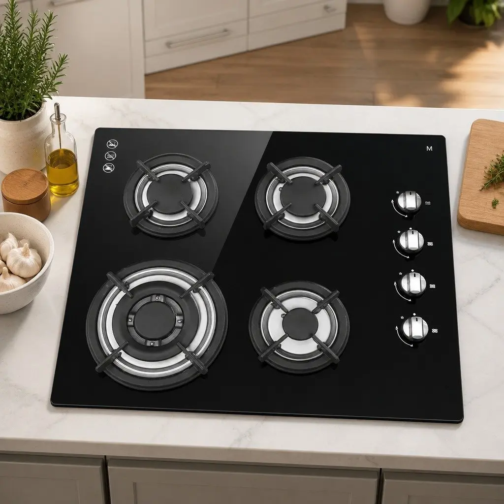 60cm Gas Cooktop with 4 Burners
