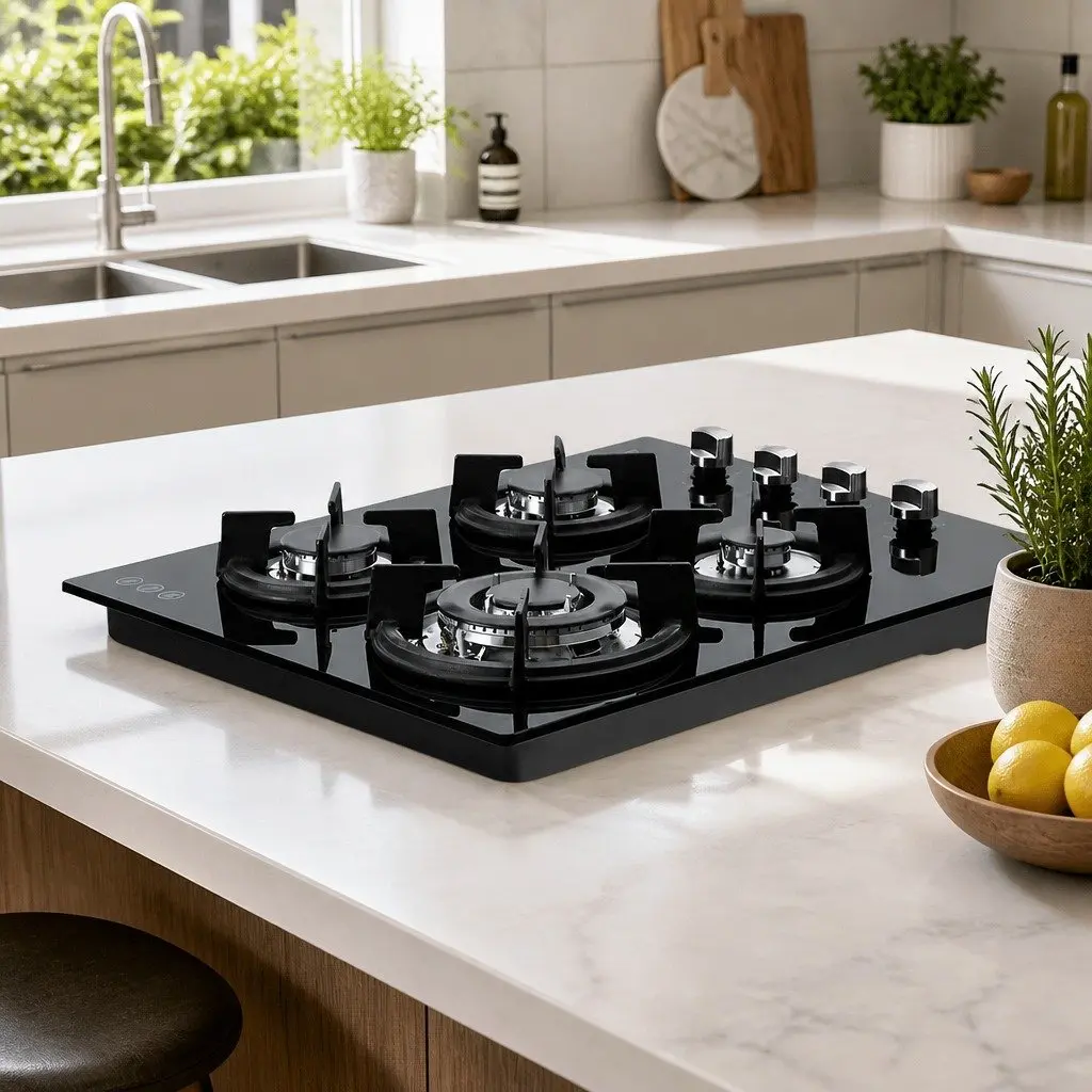 60cm Gas Cooktop with 4 Burners