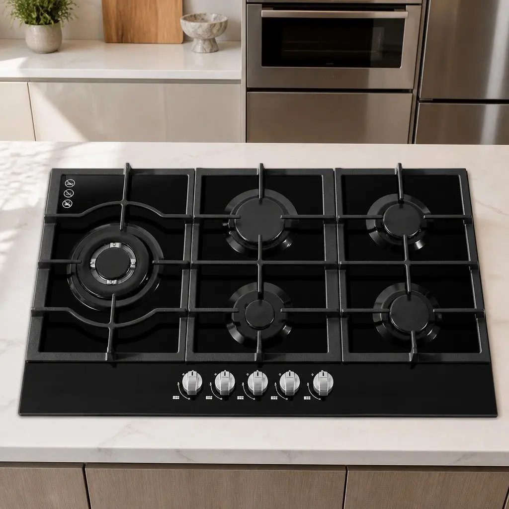 90cm Gas Cooktop with 5 Powerful Burners