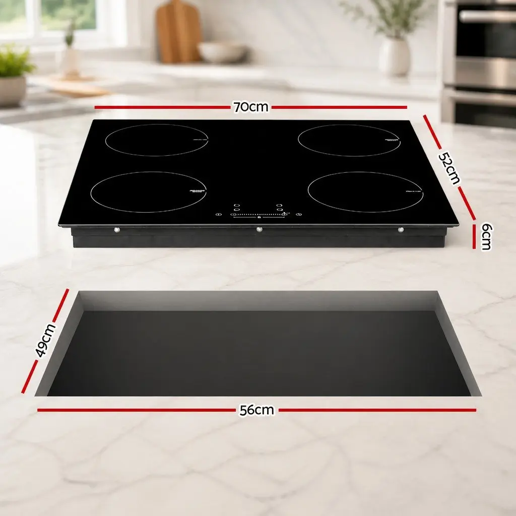 70cm Induction Cooktop with 4 Cooking Zones