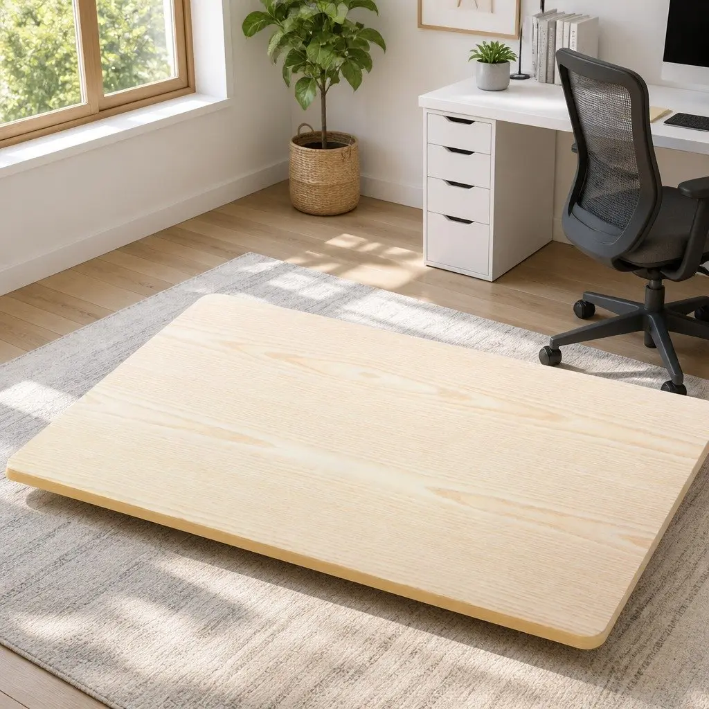 Standing Desk Top White Oak 140cm Pre-Drilled Work Surface