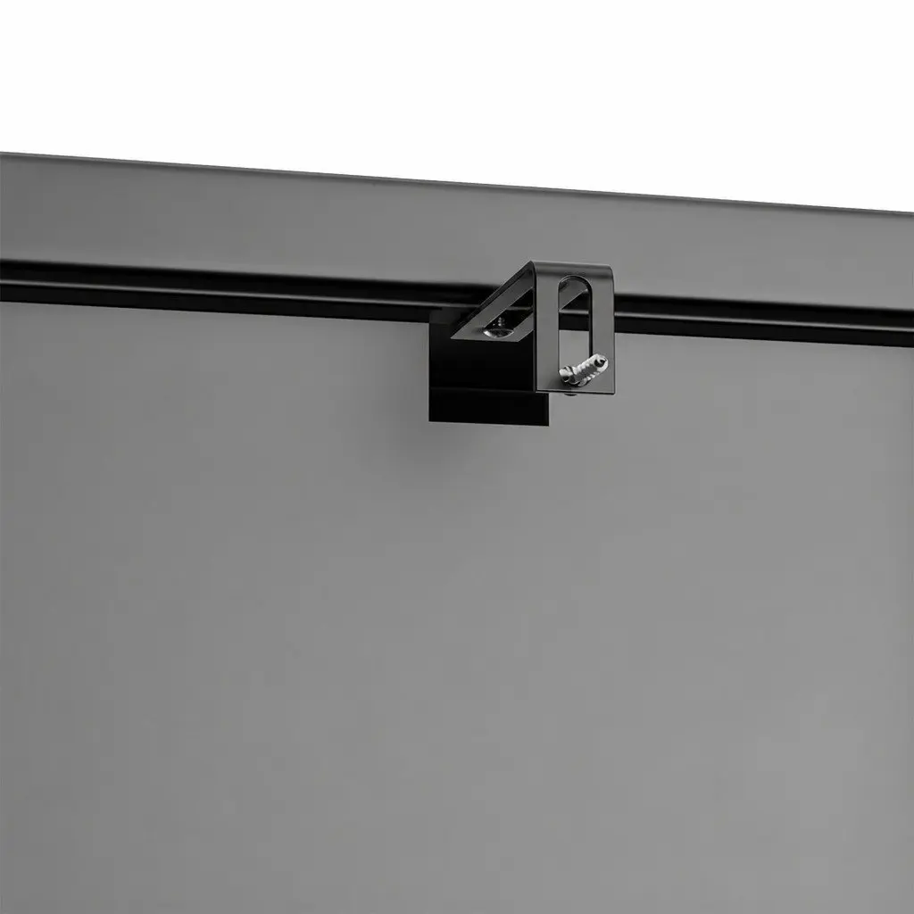 Glass Display Cabinet Black 4 Tier Tempered Glass Shelves Adjustable Feet Magnetic Doors