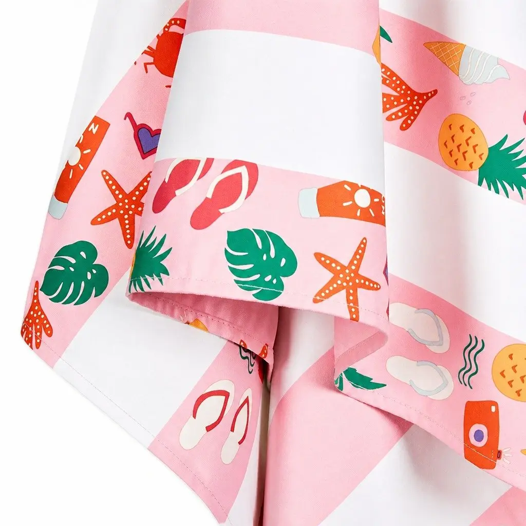 Kids Beach Towel Lightweight Quick Dry Compact Sand Free for Pool and Beach 130x70cm