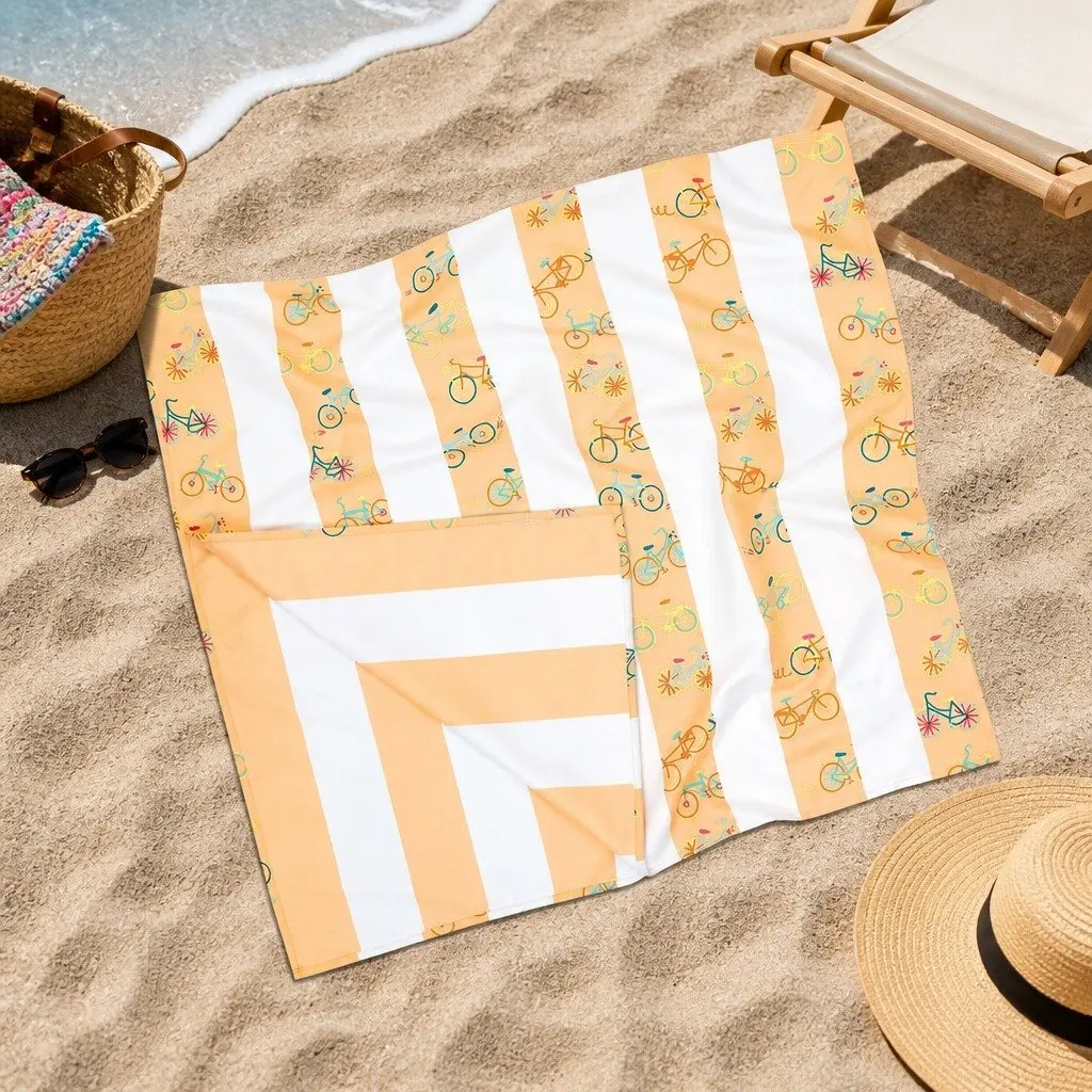 Kids Beach Towel Quick Dry Compact Lightweight Sand Free Pool Swim Playful