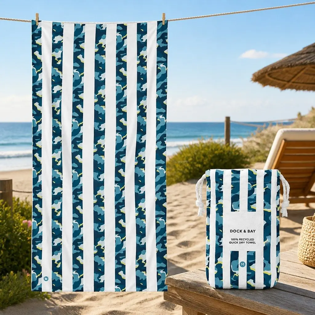 Kids Towel Lightweight Quick Dry Compact Child Size for Beach Pool in Vibrant Colours