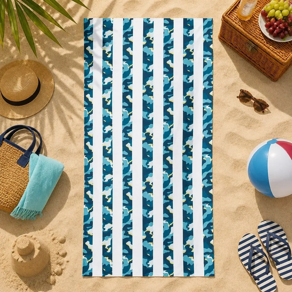 Kids Towel Lightweight Quick Dry Compact Child Size for Beach Pool in Vibrant Colours