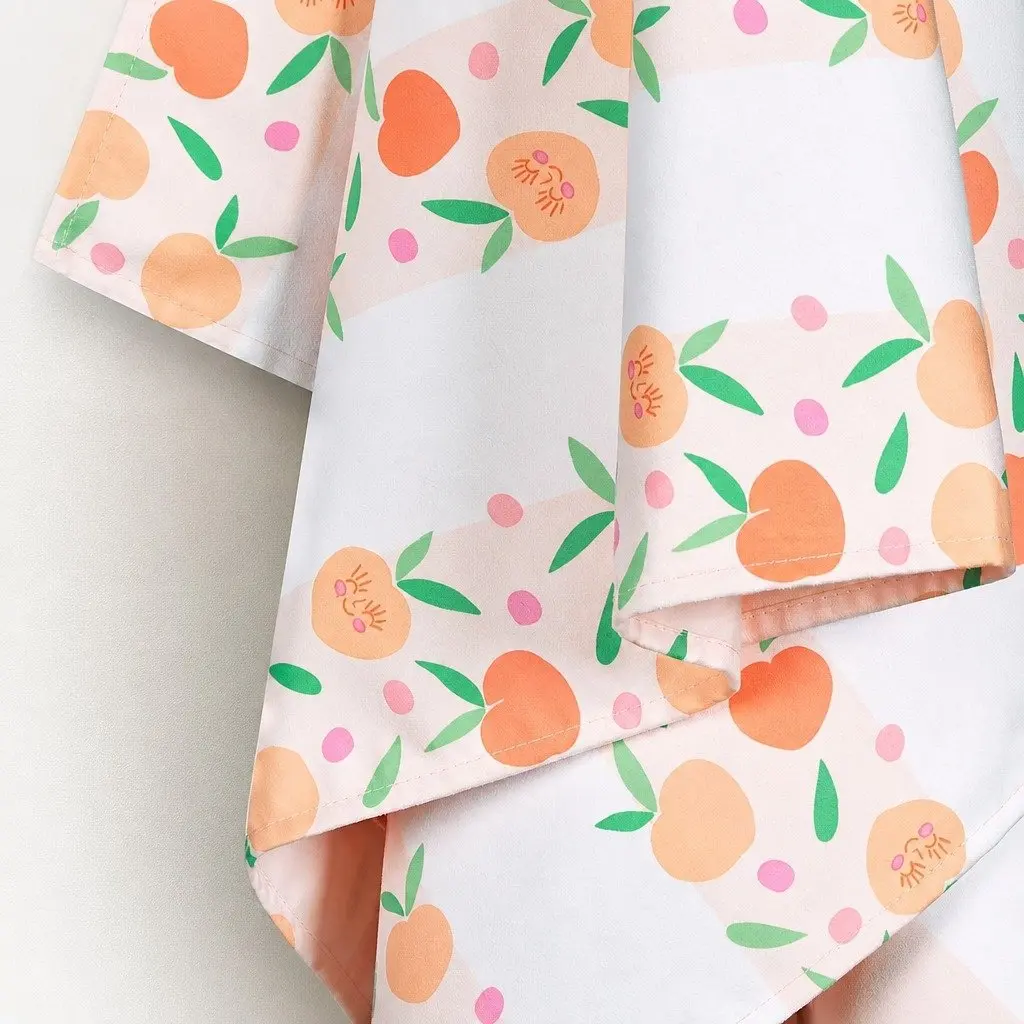 Kids Beach Towel Peach M Quick Dry Compact Lightweight Sand Free
