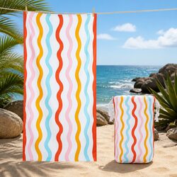 Kids Beach Towel Quick Dry Compact Lightweight Sand Free Pool Towel Child Size