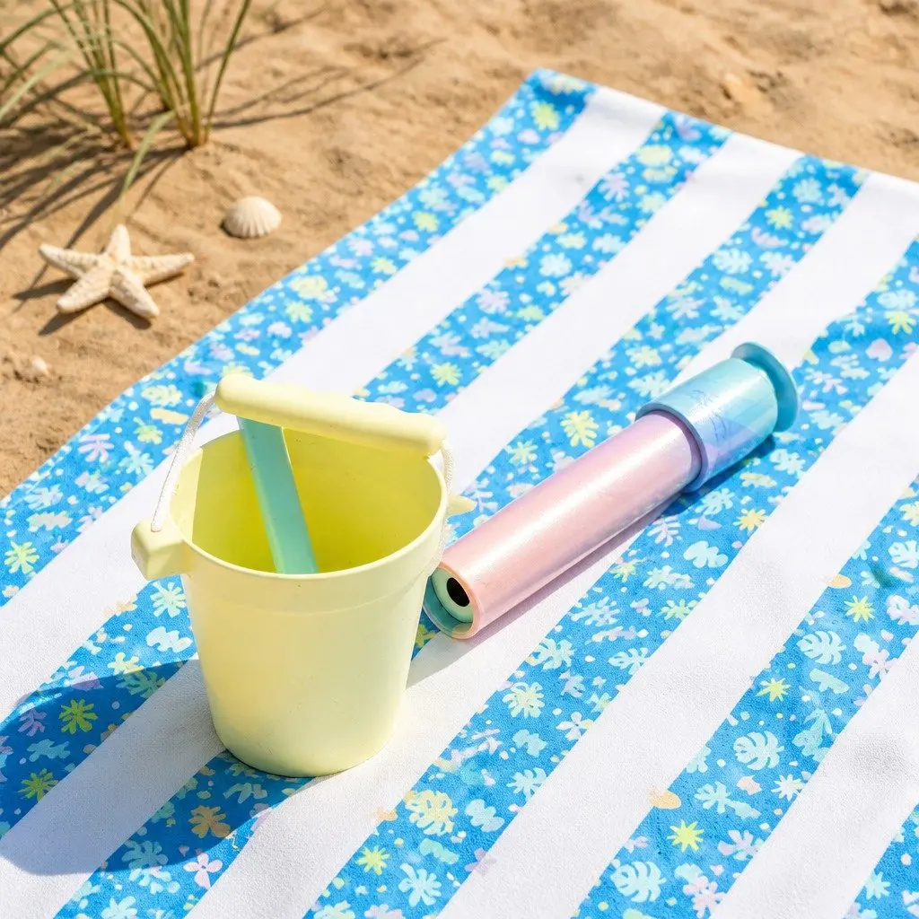 Kids Beach Towel Quick Dry Compact Lightweight Sand Free Playful Colours M