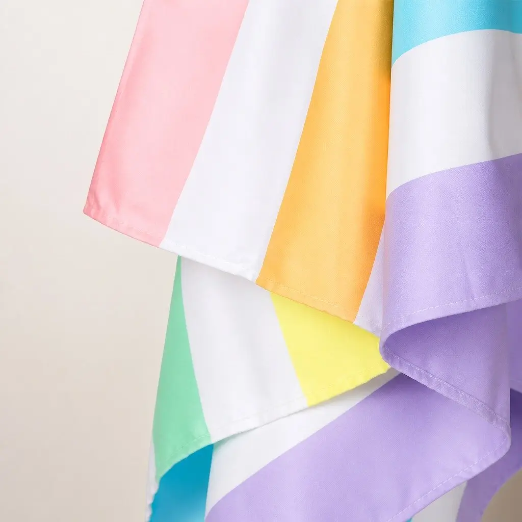 Large Beach Towel Striped Quick Dry Lightweight Sand Free Travel 160cm x 80cm