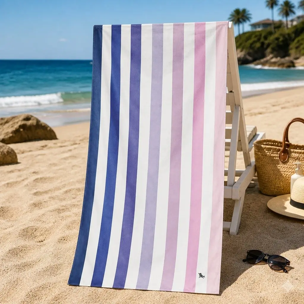 Extra Large Quick Dry Beach Towel Dusk to Dawn 200cm Sand Resistant Lightweight Travel