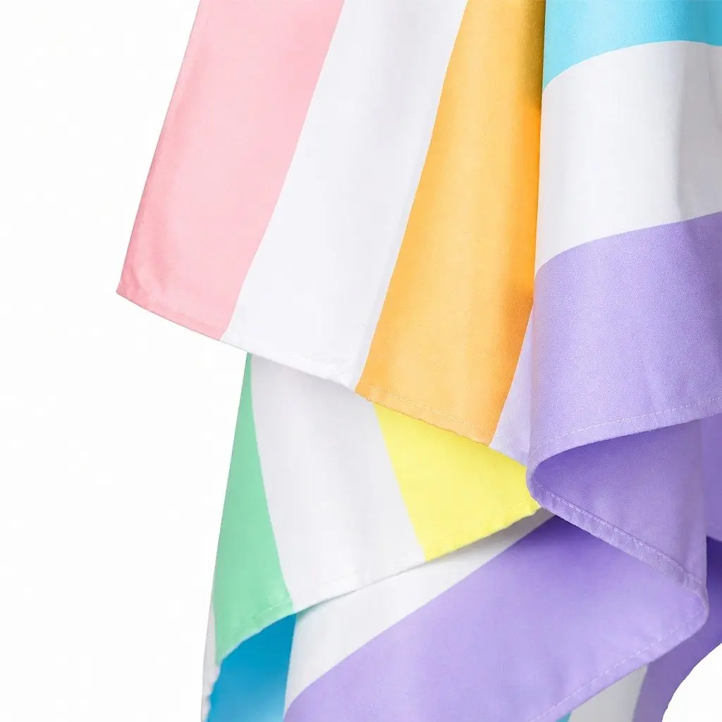Beach Towel XL Striped Quick Dry Cabana Collection Lightweight Compact