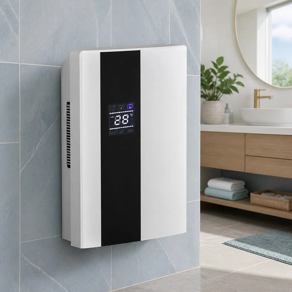 Dehumidifier White 2L Water Tank Quiet Operation Smart Control