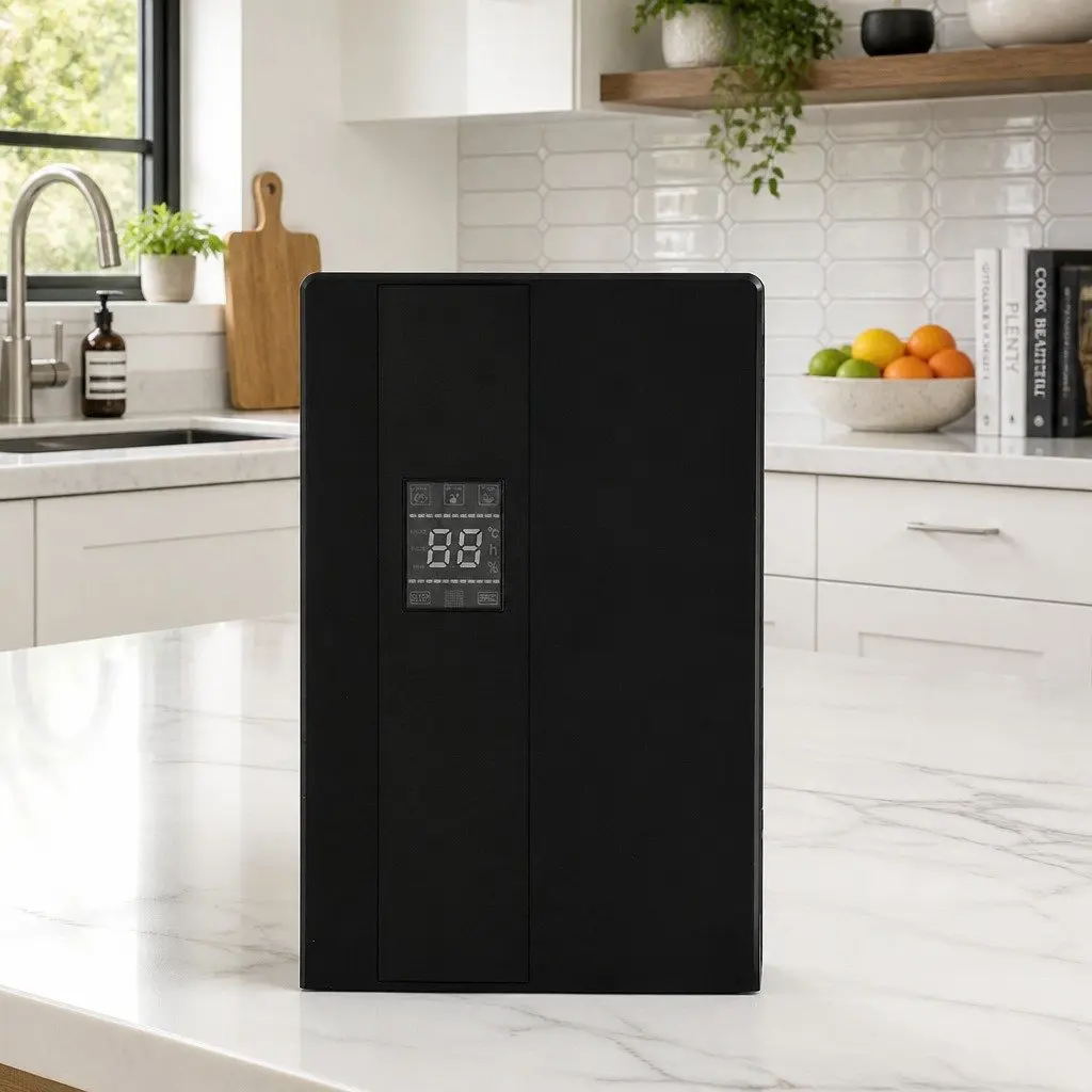 Dehumidifier Black 2L Water Tank Quiet Remote Control 24 Hour Timer