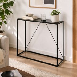 2-Tier Console Table Hallway Entryway Storage Furniture Living Room Sofa Side