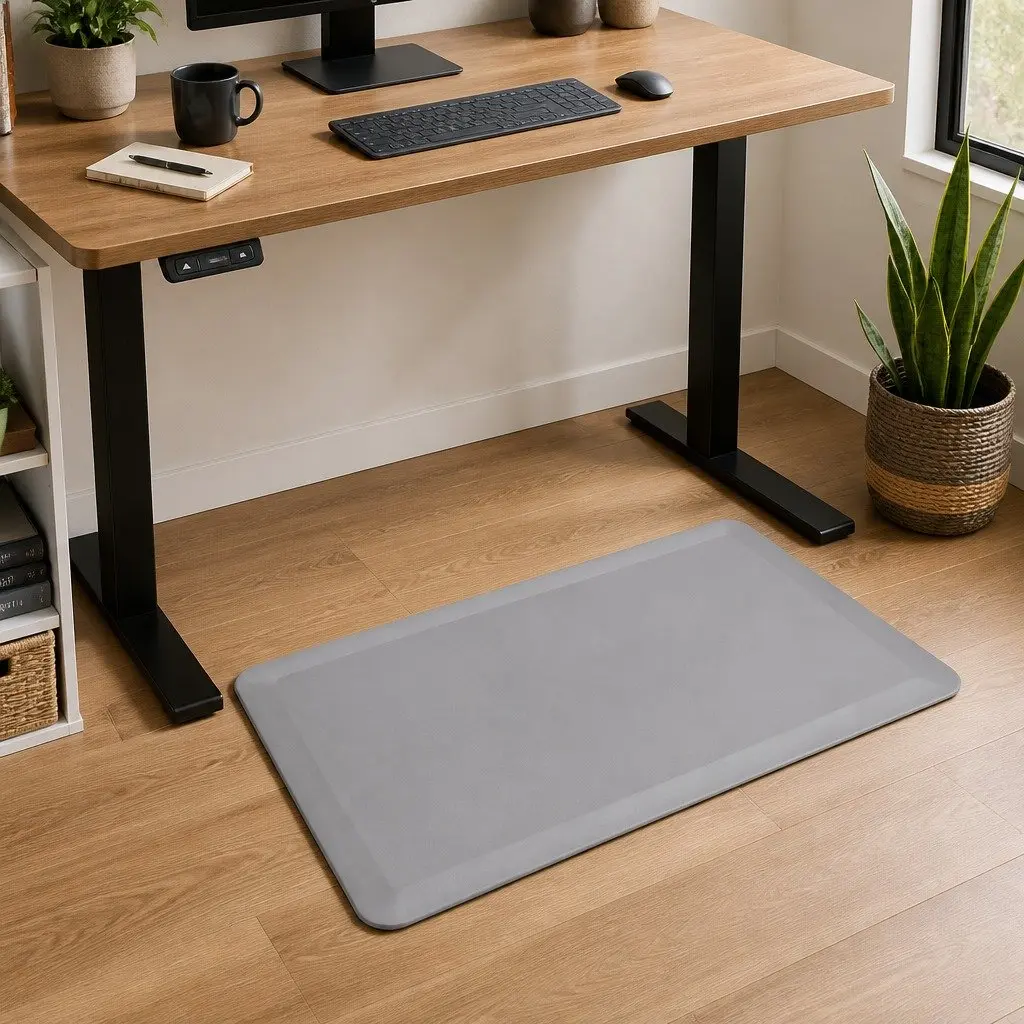 Anti Fatigue Standing Mat Grey 50x80cm Non Slip Comfort Foam