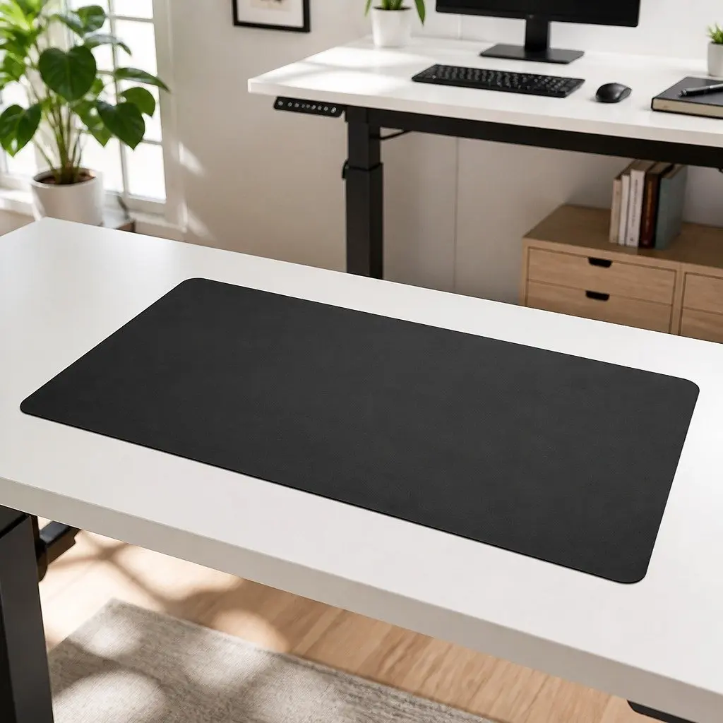 Desktop Table Top Black 120x60cm MDF Veneer Motorised Office Workstation Surface