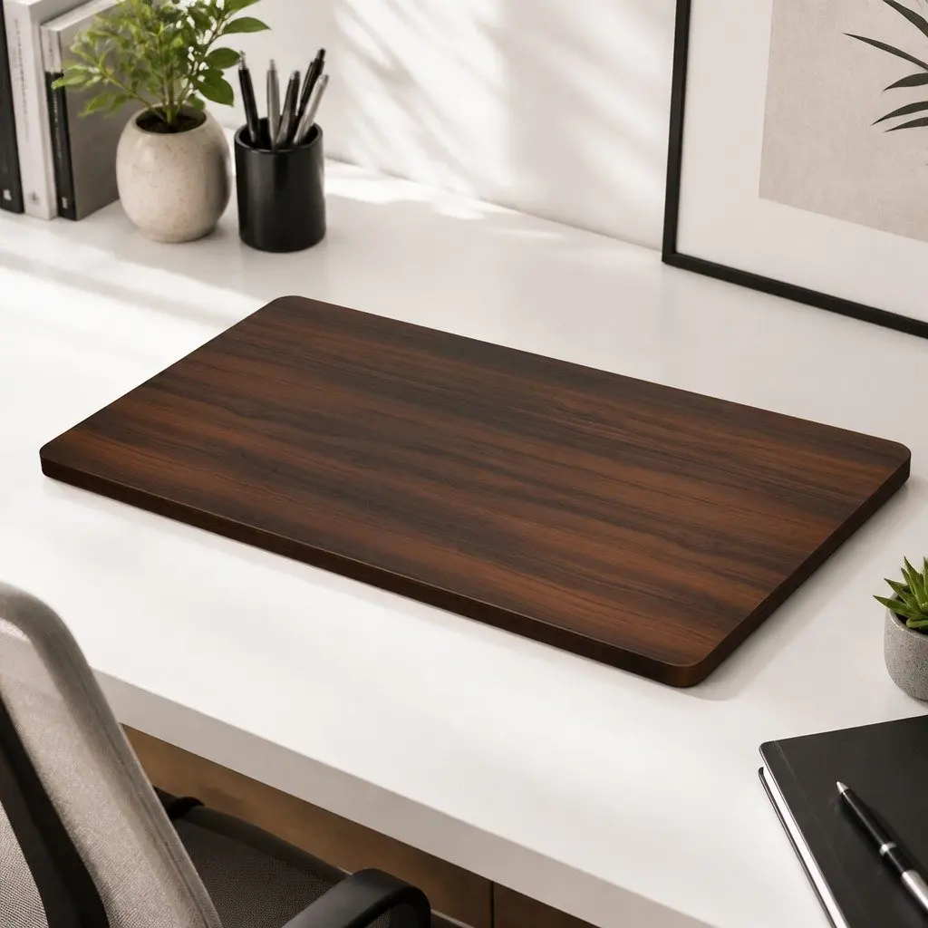 Walnut Desk Top with Adjustable Frame Compatibility