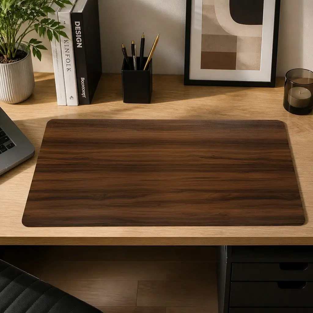 Walnut Desktop Table Top 140x70cm Smooth Anti-Scratch Compatible with Motorised Desk Frames