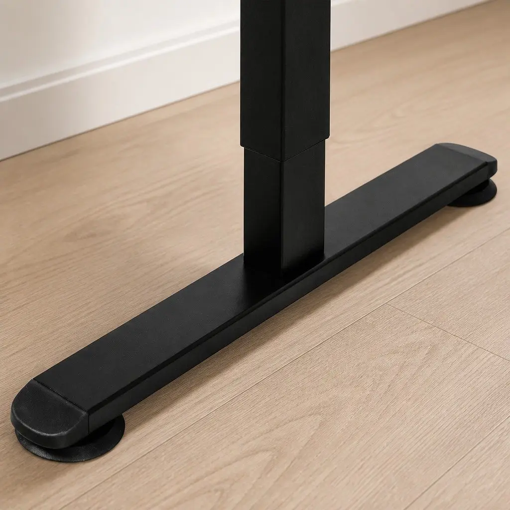 Motorised Standing Desk Height Adjustable Electric Frame 120cm Natural Desktop