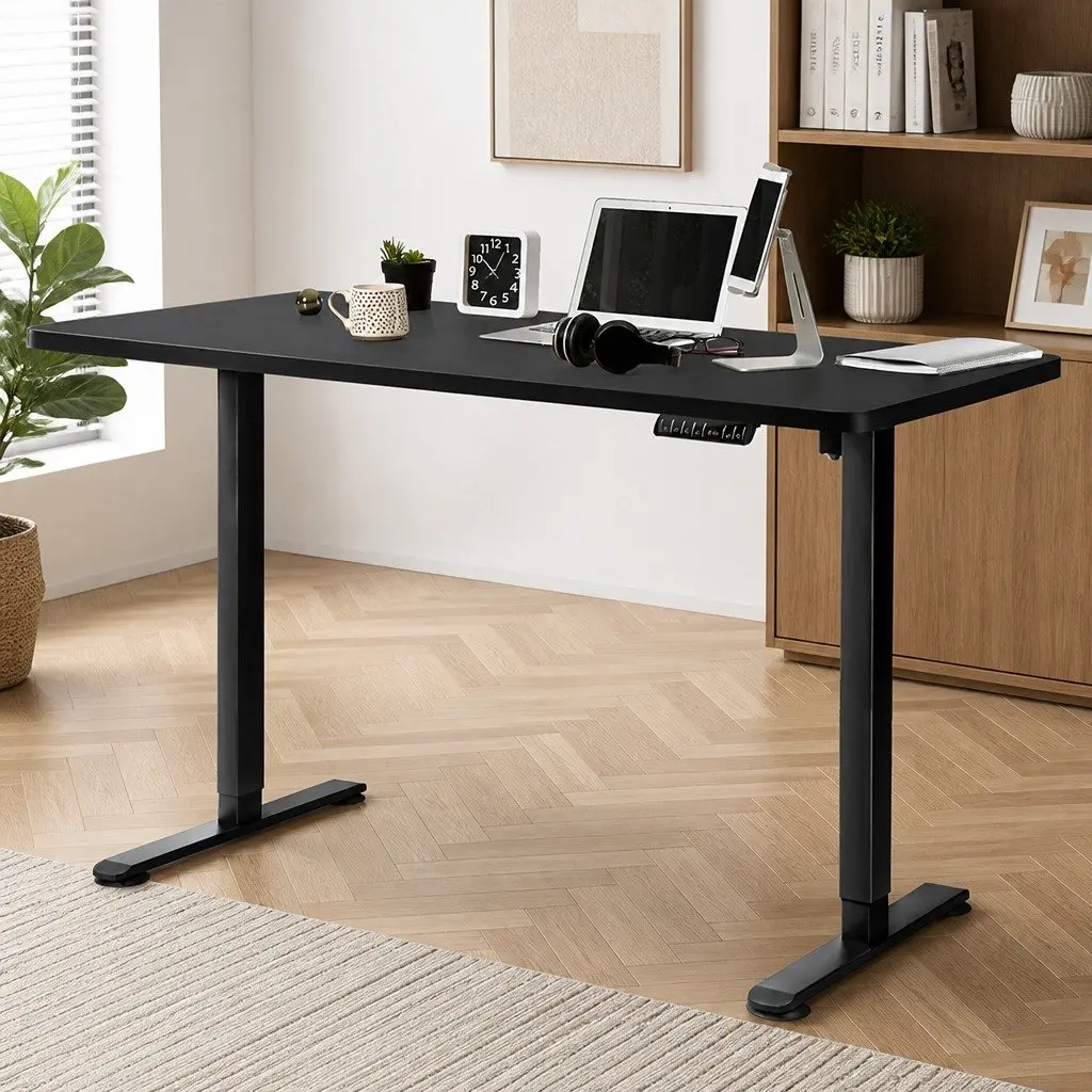 Motorised Standing Desk with Adjustable Height in Black
