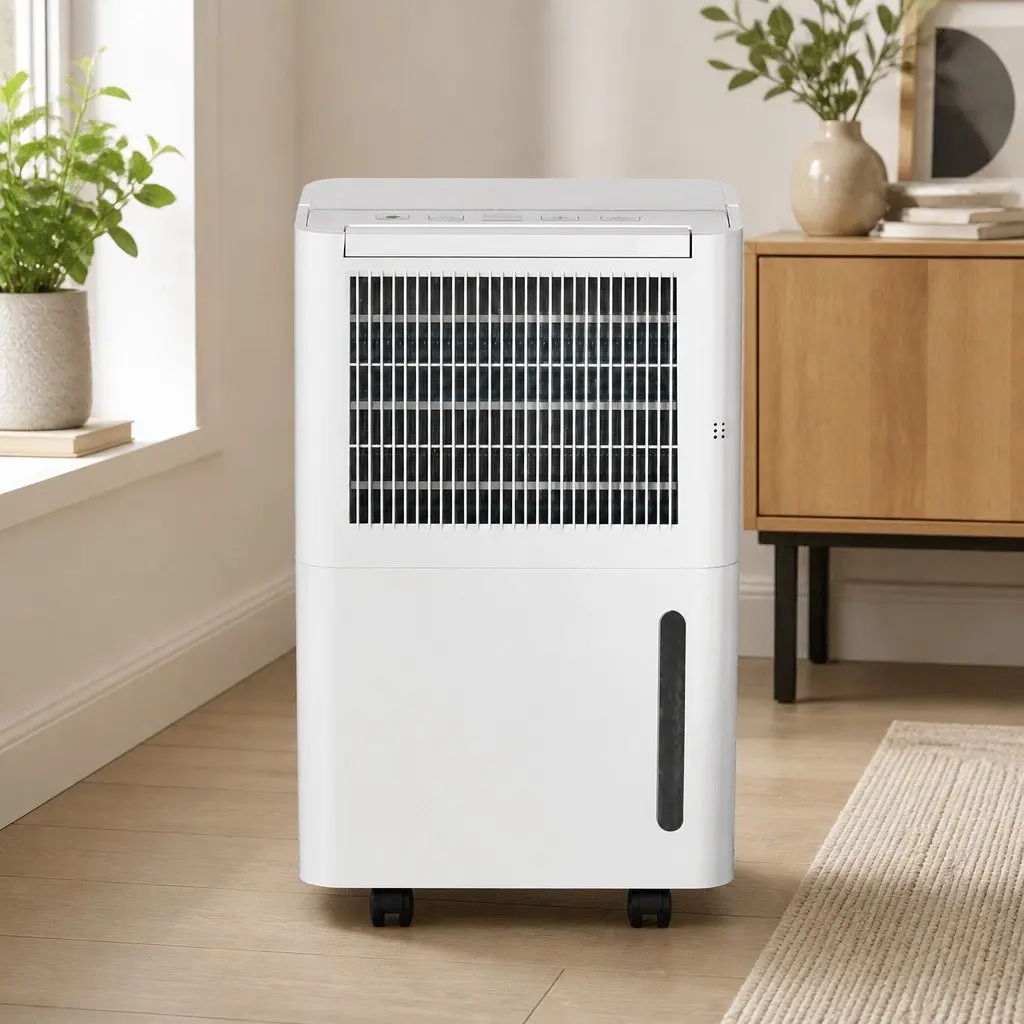 Dehumidifier White 12L 2-in-1 Portable Quiet Removes Moisture