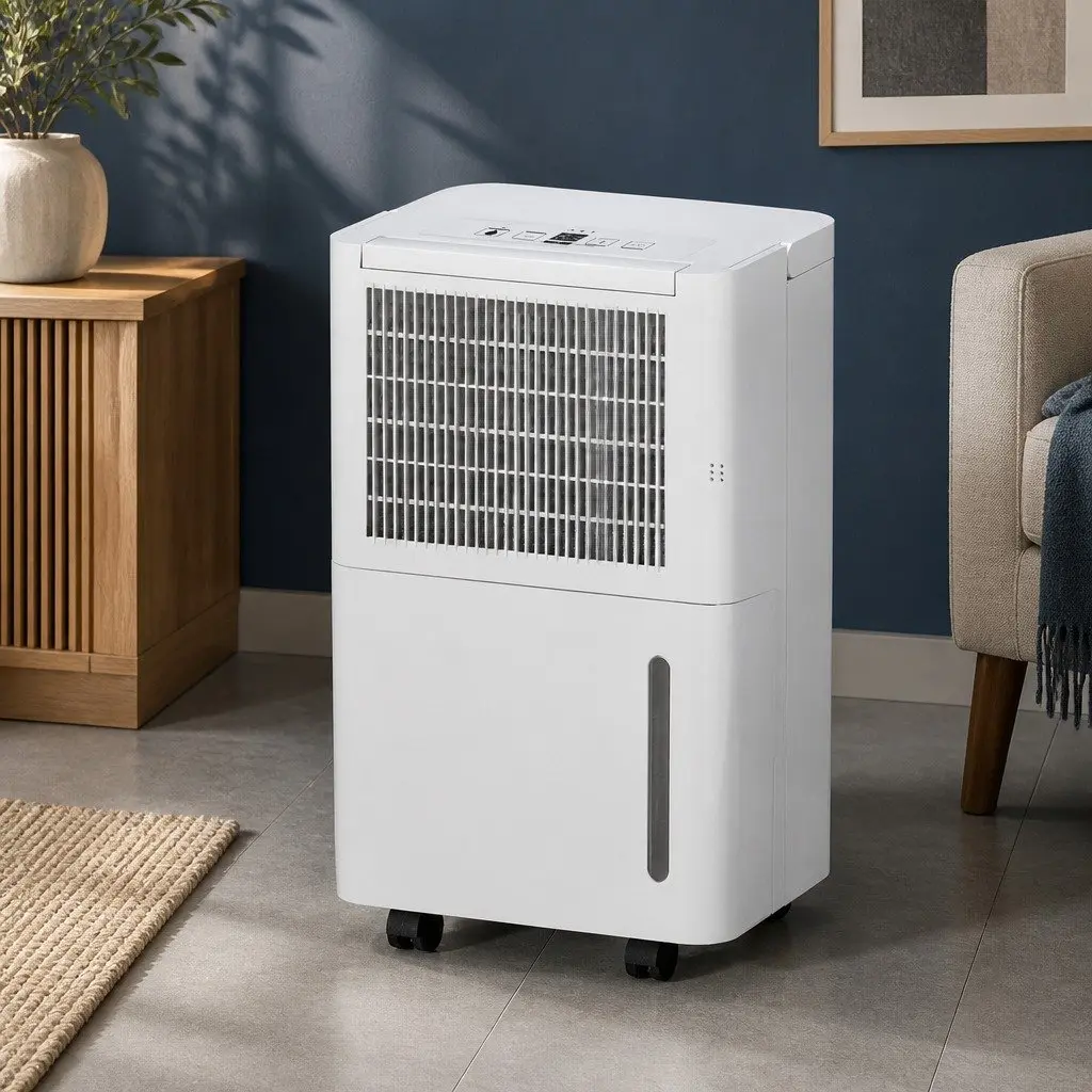 Dehumidifier White 12L 2-in-1 Portable Quiet Removes Moisture