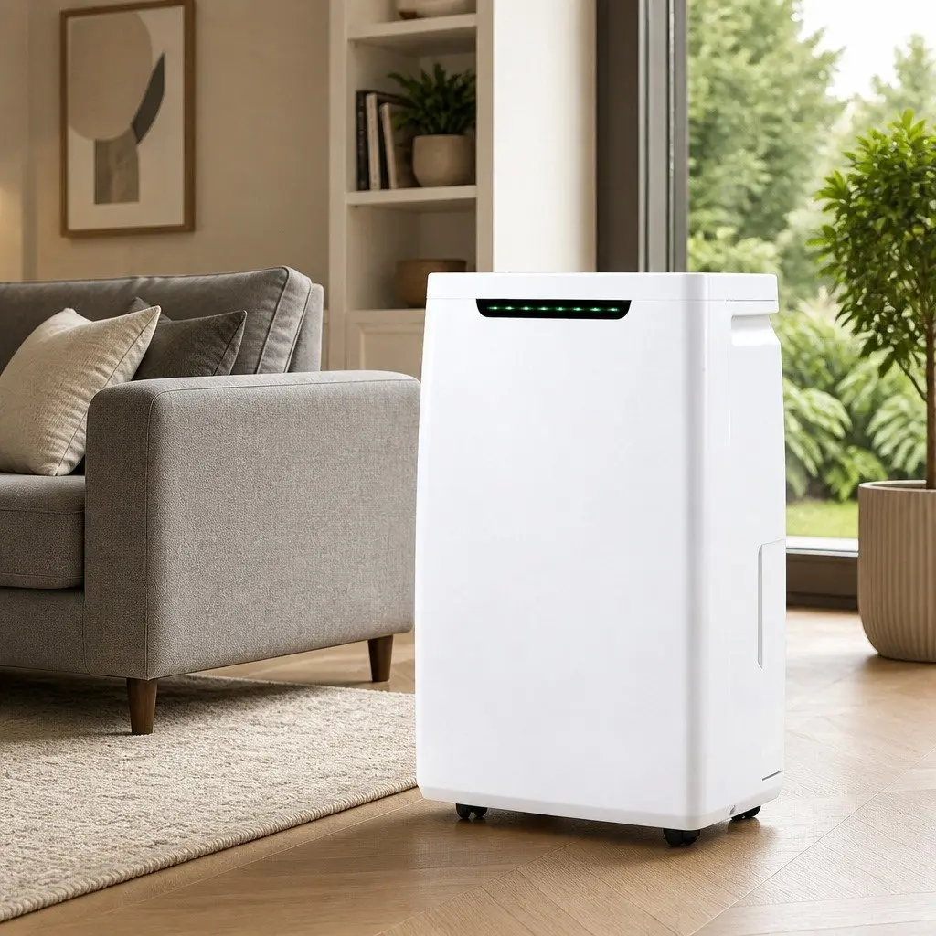 Dehumidifier White 5.5L Tank 16L/Day Portable Air Dryer with Fan and Clothes Drying Modes