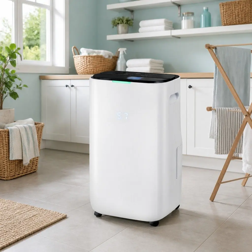 Dehumidifier White Large Room 20L/Day 3-in-1 Fan Clothes Dryer