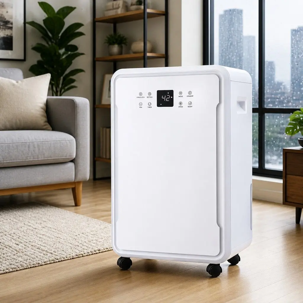 Dehumidifier White Large Room 50L/Day Laundry Mode Timer