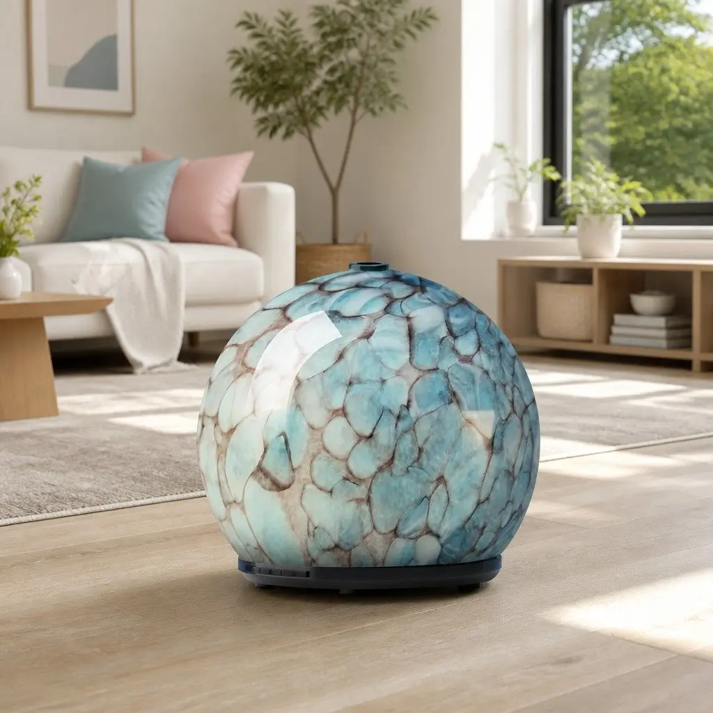 Aroma Diffuser Blue 240ml Ultrasonic Aromatherapy Humidifier with Adjustable Colour Changing Light
