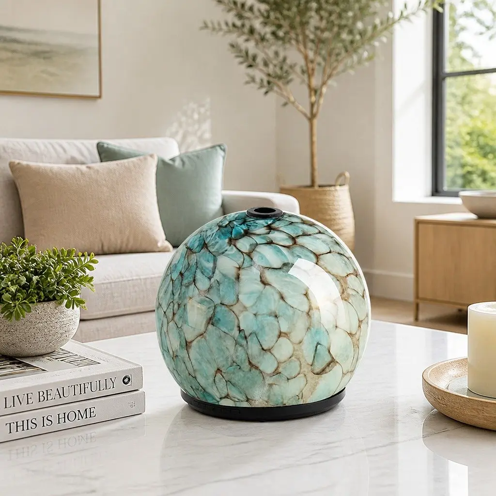Aroma Diffuser Blue 240ml Ultrasonic Aromatherapy Humidifier with Adjustable Colour Changing Light