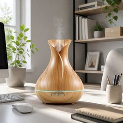 Compact 400ml Aroma Diffuser with LED Night Light
