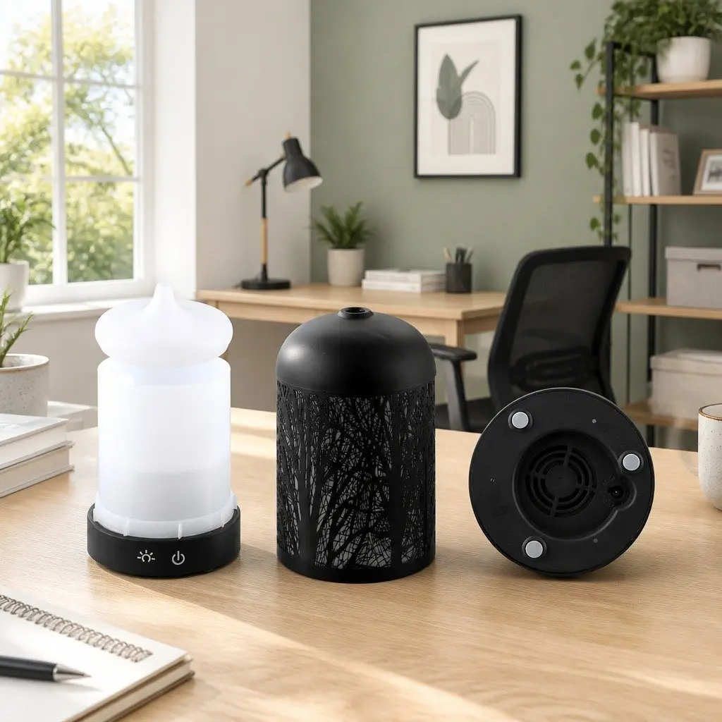 Aroma Diffuser Black 160ml Ultrasonic Technology 4-in-1 Function Night Light