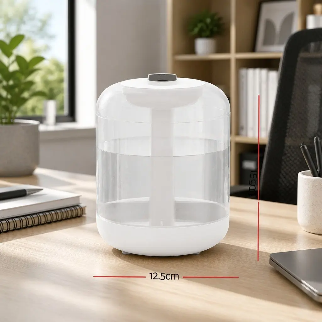 Aroma Diffuser White 1L Ultrasonic Humidifier Aromatherapy Mist Night Light