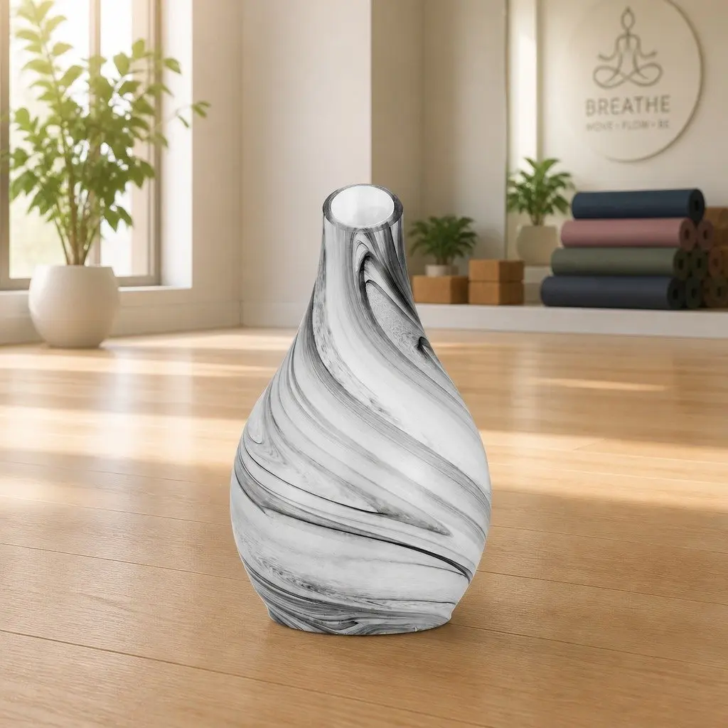 Aroma Diffuser Black 100ml Ultrasonic Essential Oil Humidifier with LED Night Light