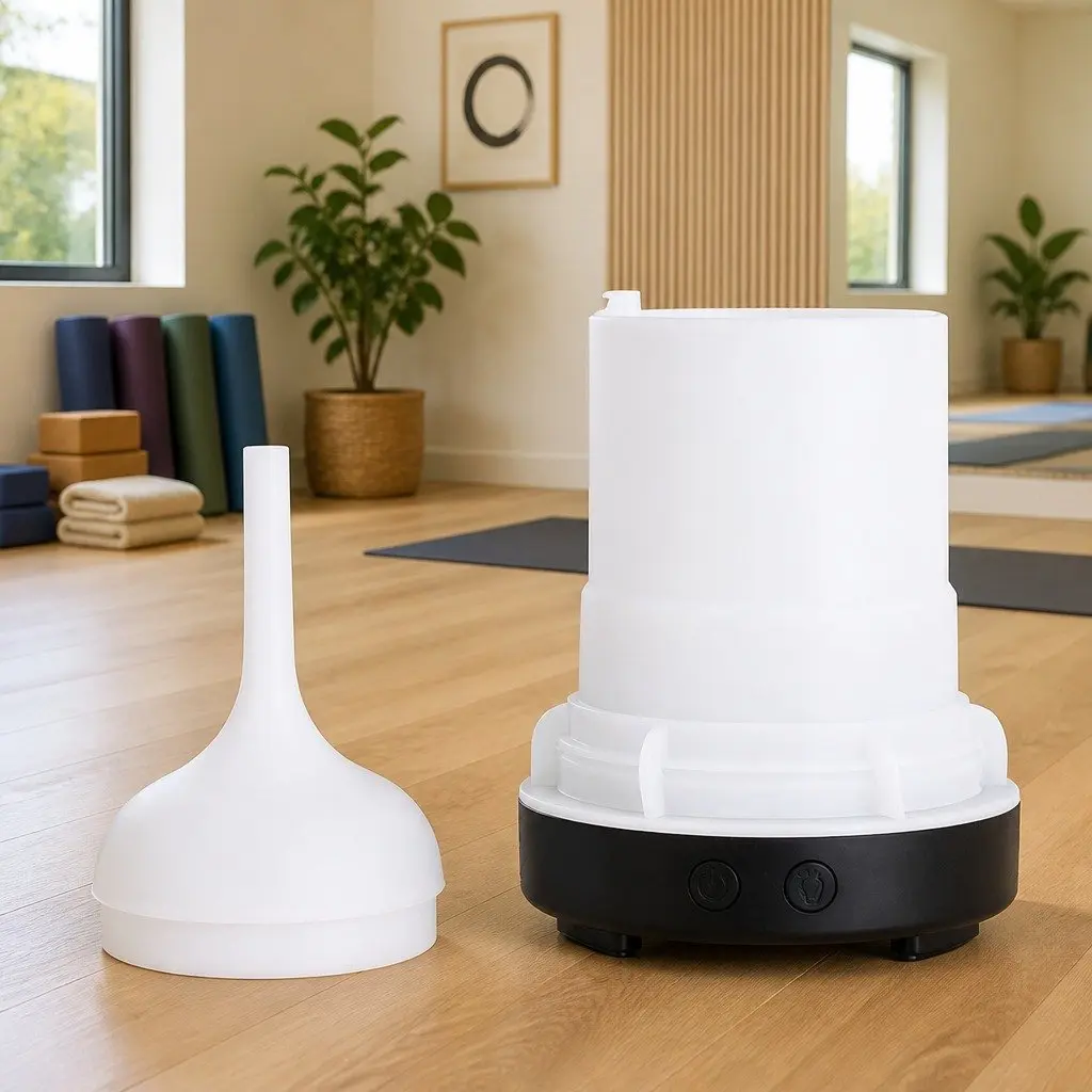 Aroma Diffuser Black 100ml Ultrasonic Essential Oil Humidifier with LED Night Light