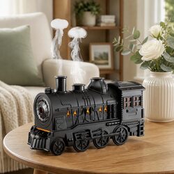 Train Aroma Diffuser Essential Oil Humidifier 300ml Smoke Ring LED Timer Night