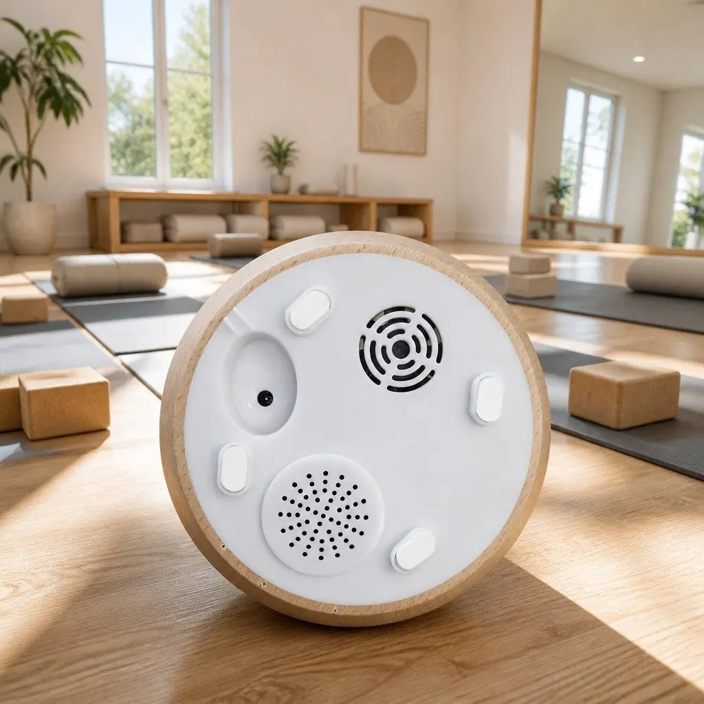 Aroma Diffuser Light Wood 200ml Ultrasonic Glass Dome 4-in-1 Aromatherapy Humidifier Night Light