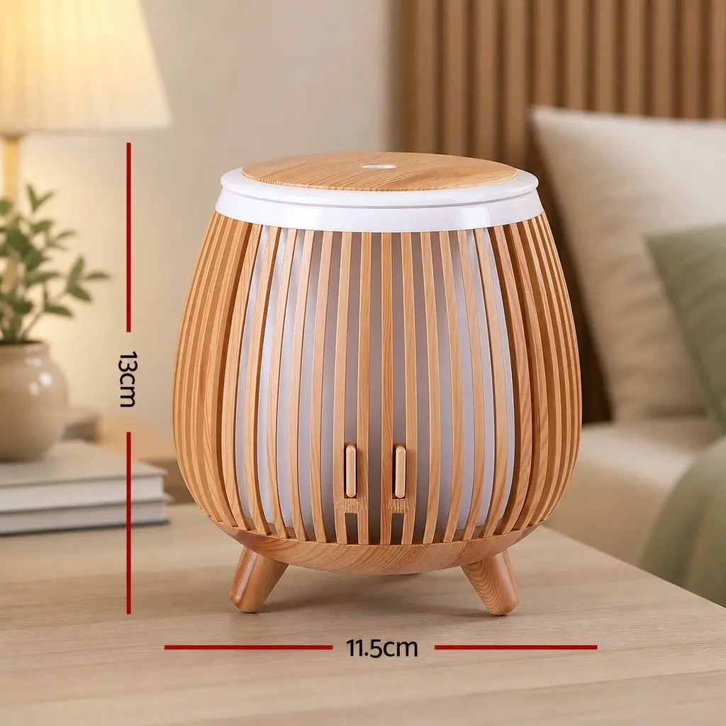 Aroma Diffuser Deep Wood 140ml Ultrasonic Humidifier LED Night Light Aromatherapy Mist