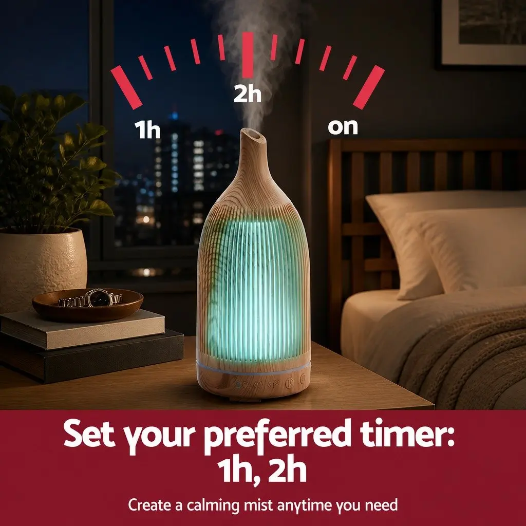 Aroma Diffuser with 7 Colors and Timer Options